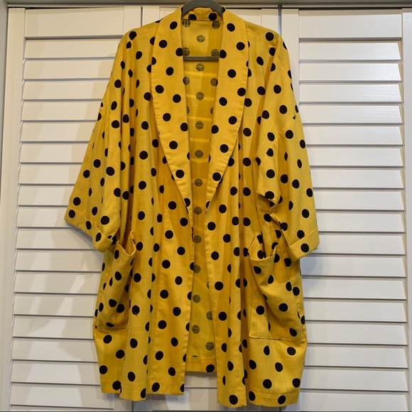 Vintage Polka Dot Kimono Jacket - Picture 2 of 3